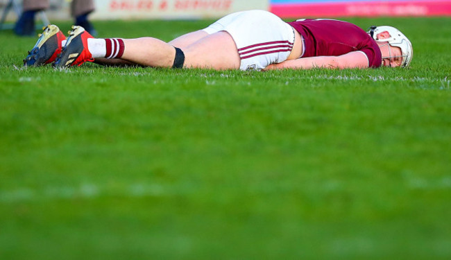 Joe Canning lays injured