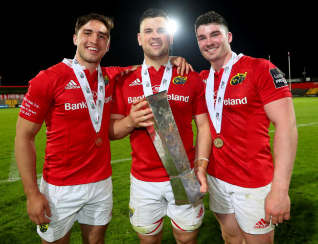 Greg O’Shea, Conor Oliver and Sam Arnold celebrate