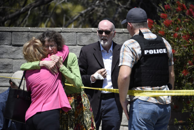 APTOPIX Synagogue Shooting-California