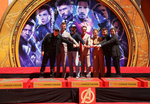 CA: Cast of Marvel Studios' Avengers: Endgame Hand and Footprint Ceremony