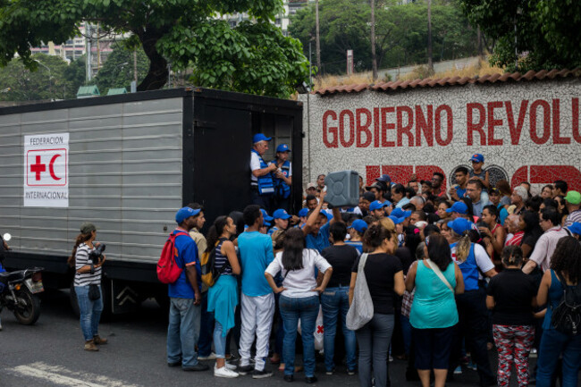 Red Cross sends first relief supplies to Venezuela