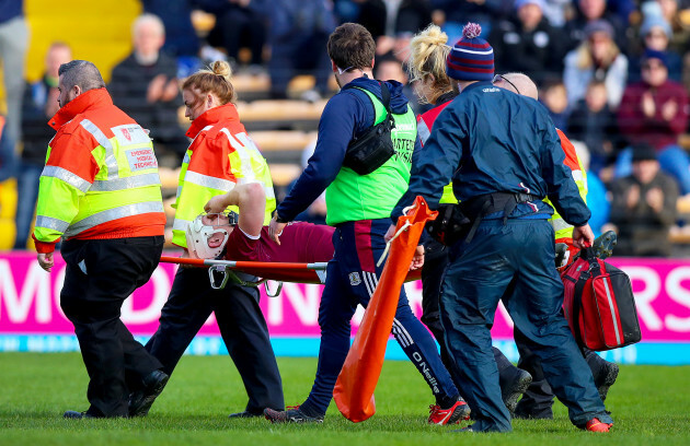 Joe Canning goes off injured