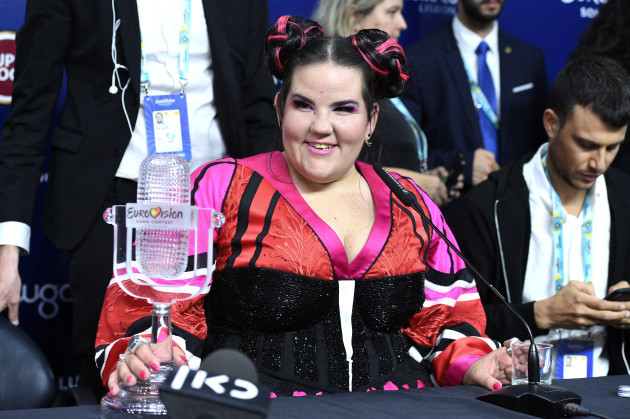 Grand Final, Eurovision Song Contest. Song Contest Winner Netta Barzilai from Israel. Lisbon, Portugal - 12 May 2018