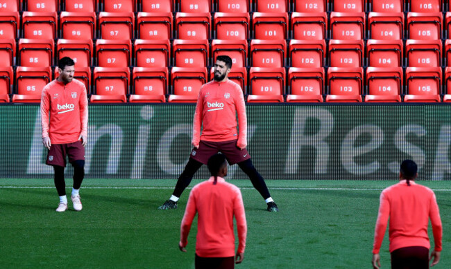 Barcelona Training and Press Conference