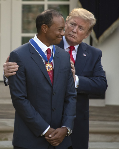 Trump Awards the Presidential Medal of Freedom to Tiger Woods
