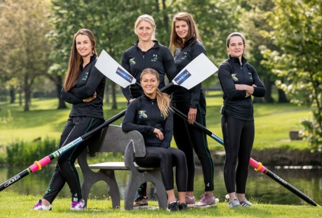 Aifric Keogh, Sanita Puspure and Monika Dukarska with Sarah Rowe and Anne Dalton