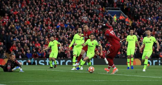 Liverpool v Barcelona - UEFA Champions League - Semi Final - Second Leg - Anfield