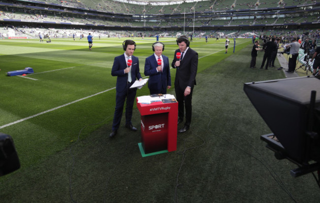 Virgin Media TV Television with Joe Molloy Matt Williams and Shane Horgan