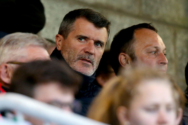 Roy Keane attends the game