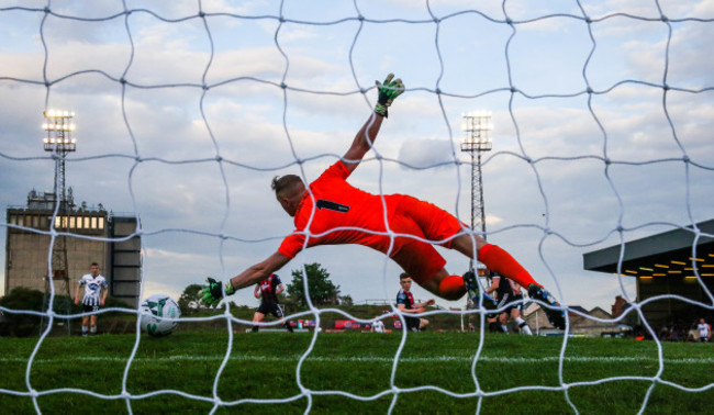 James Talbot is beaten by a shot from Georgie Kelly to concede a goal