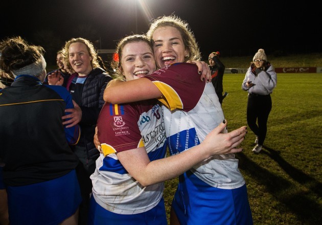 Roisin Howard celebrates after the game with Orla O’Dwyer
