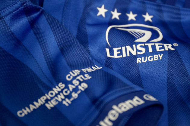 A general view of a Leinster jersey before the game