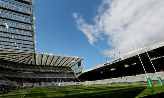 A general view of St James' Park ahead of the game