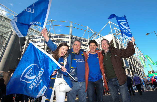 Leinster supporters ahead of the game