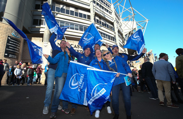 Leinster supporters ahead of the game