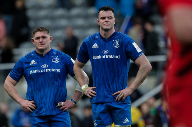 Tadhg Furlong and James Ryan dejected after the game