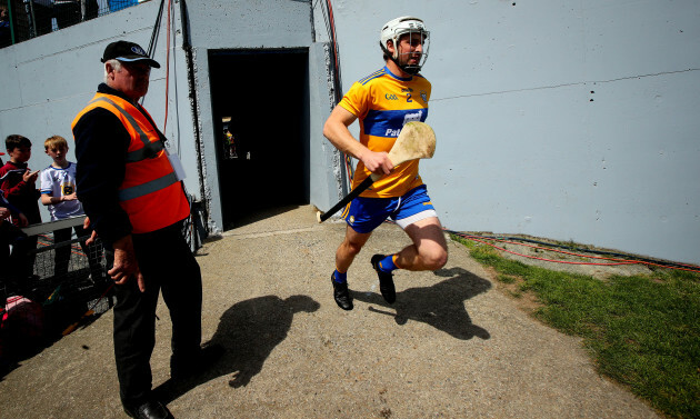 Patrick O'Connor leads out his team