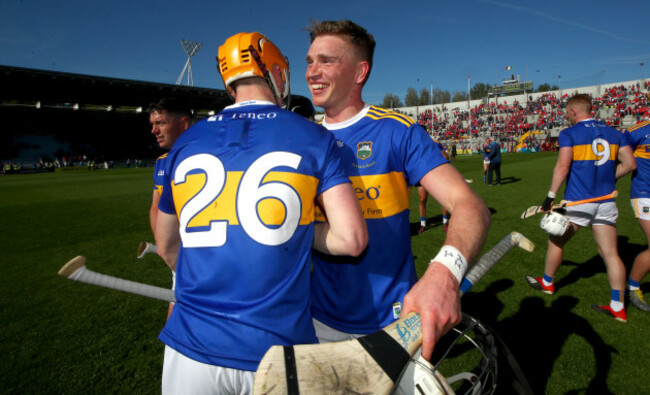 Jake Morris and Brendan Maher celebrate