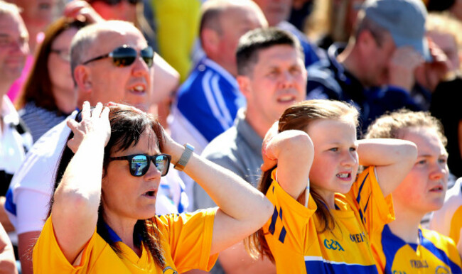 Clare fans react late on in the game