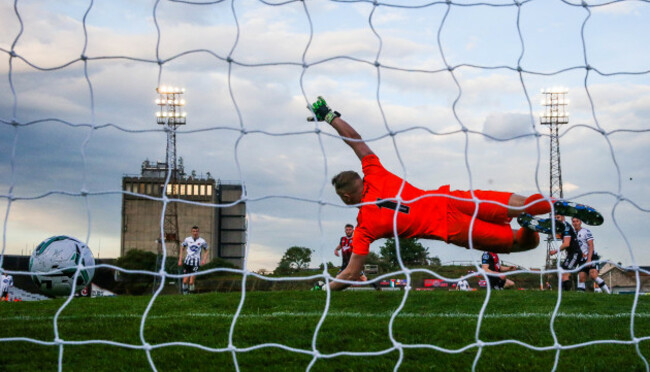 James Talbot is beaten by a shot from Georgie Kelly to concede a goal