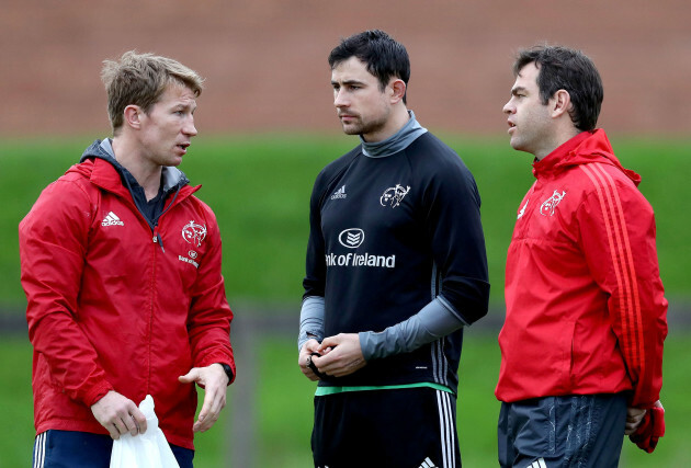 Jerry Flannery, Felix Jones and Johann van Graan