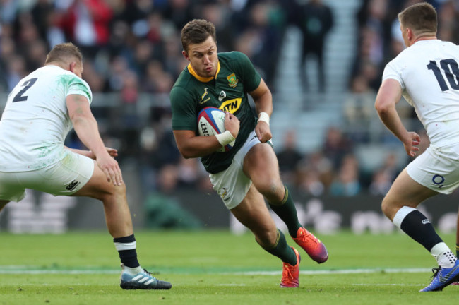 South Africa's Handr&eacute; Pollard