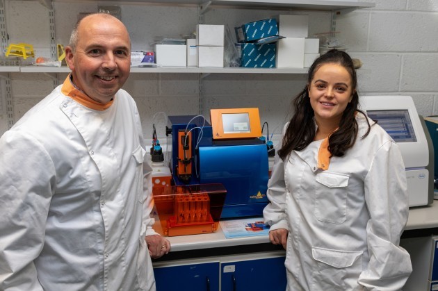 Professor Neil J Rowan, Director of Bioscience Research Institute and Ajunct Professor of NUIG's School of Medicine with AIT Doctoral Candidate,  Emma (1)