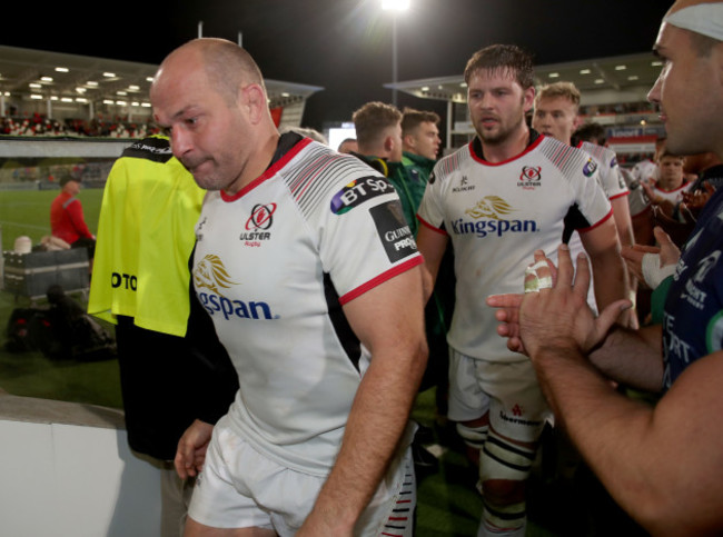 Rory Best and Iain Henderson dejected after the game