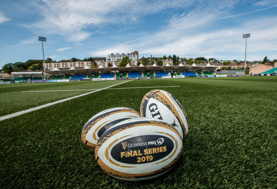 A view of Guinness PRO14 match balls ahead of the game