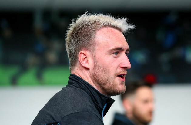 Stuart Hogg during their pre-match warm-up