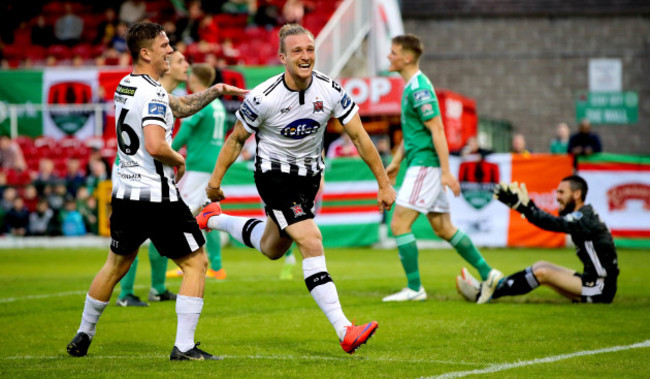 John Mountney celebrates scoring