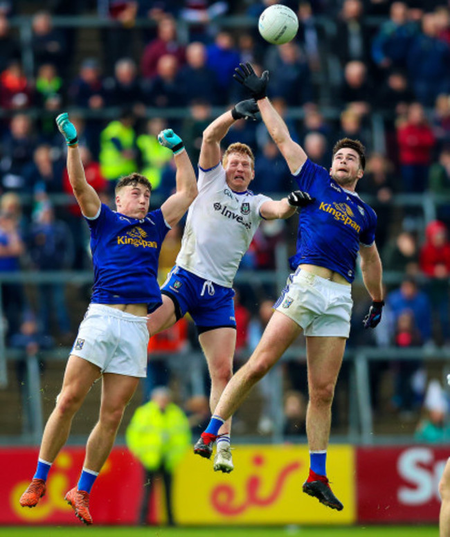 Conor Brady and Thomas Galligan with Kieran Hughes