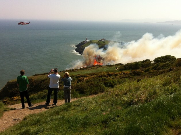 Fire service called to gorse fire on Dublin's Howth Head