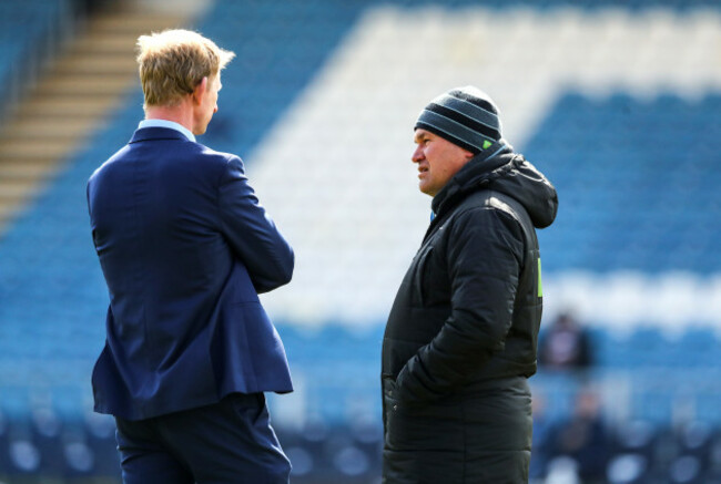 Leo Cullen with Dave Rennie before the game