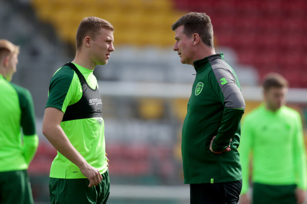Jamie Lennon with Stephen Kenny