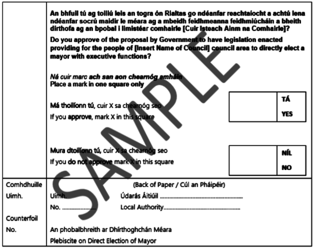 Ballot paper