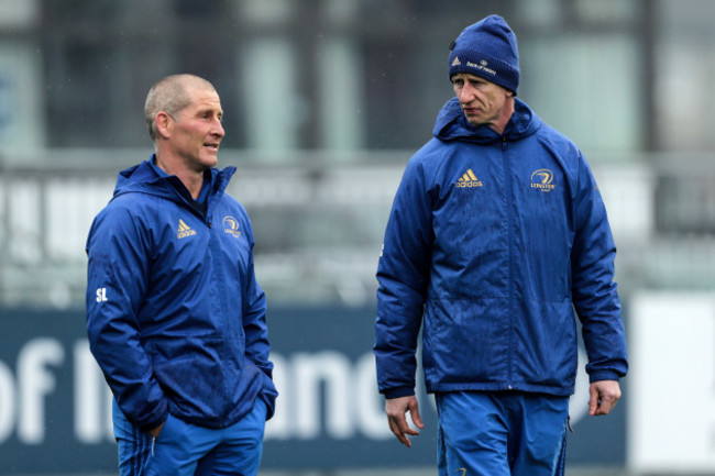 Stuart Lancaster and Leo Cullen