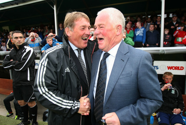 Pat Devlin with Kenny Dalglish