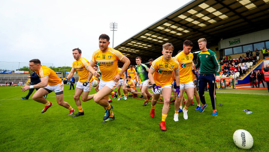 Antrim after their team photo