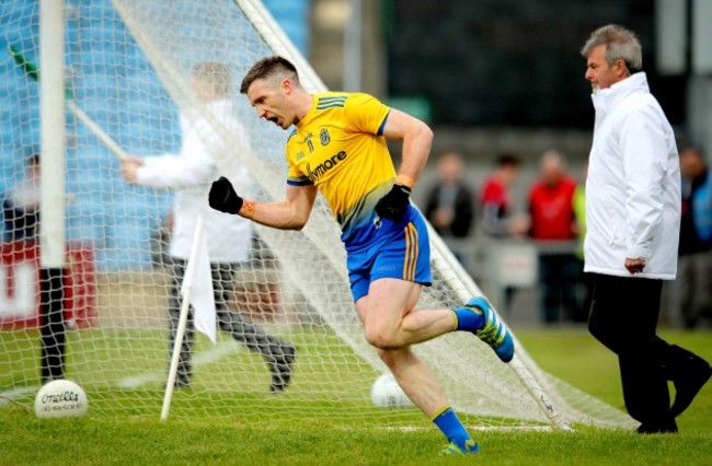 Cathal Cregg celebrates scoring