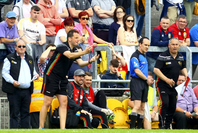 Carlow management Turlough O'Brien and Steven Poacher