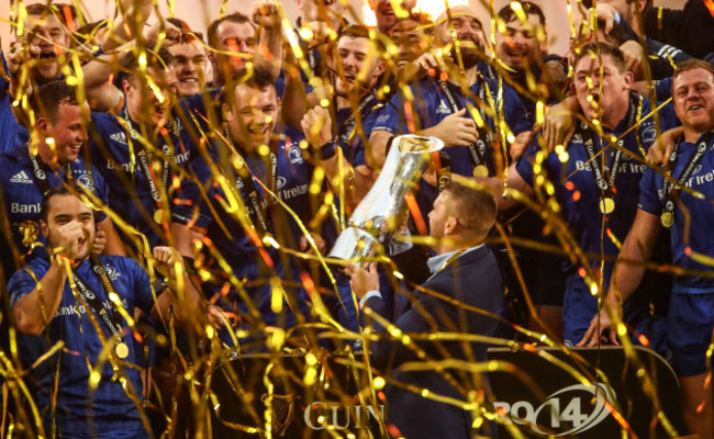 Sean O'Brien lifts the trophy