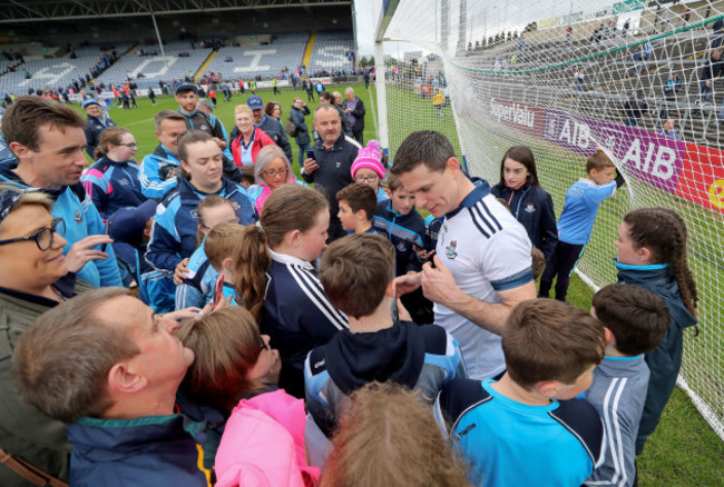 Stephen Cluxton with fans after the game