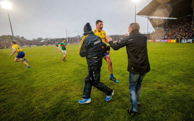 Conor Cox celebrates