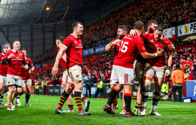 Ronan O’Mahony after he scored his side's fourth try