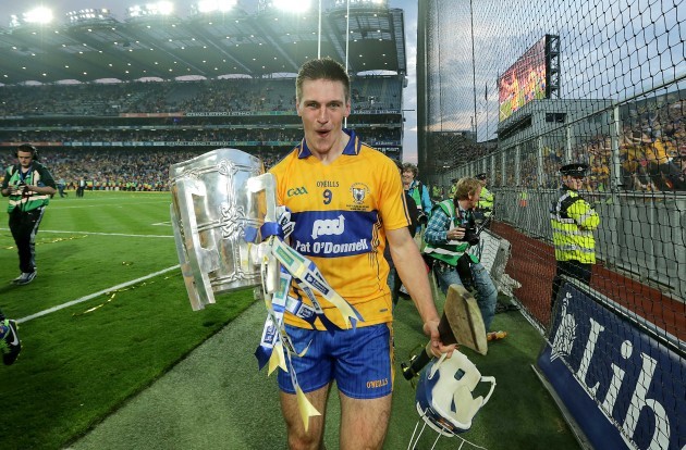 Conor Ryan celebrates with the Liam McCarthy cup
