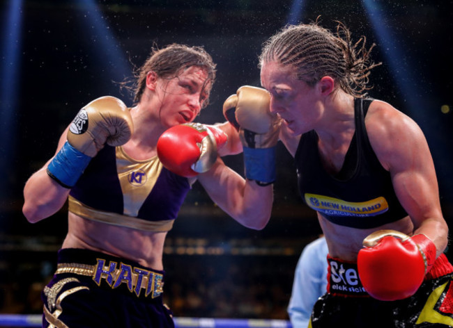 Katie Taylor and Delfine Persoon