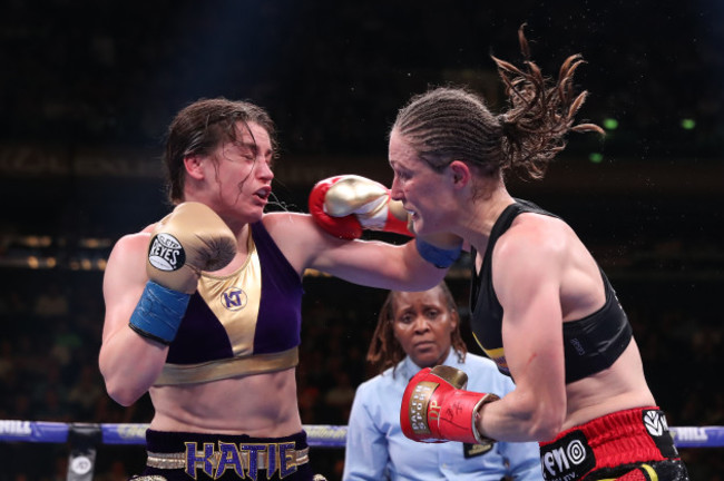 Katie Taylor and Delfine Persoon