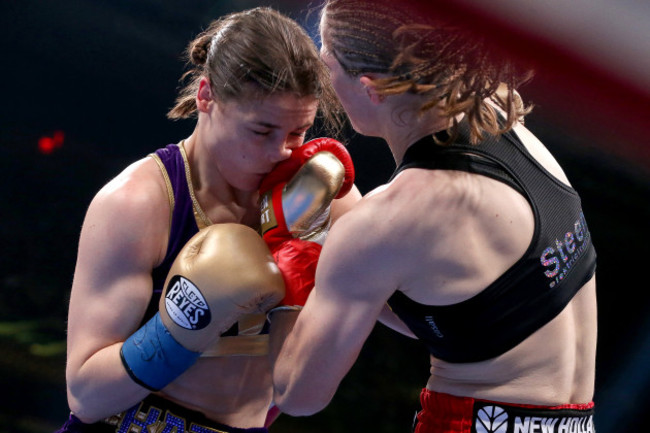 Katie Taylor and Delfine Persoon