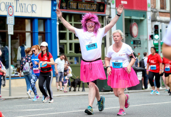 Participants during the race